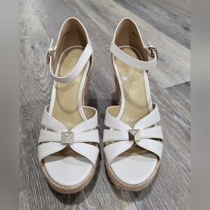 Michael Kors Women's Cream Wedge Sandals